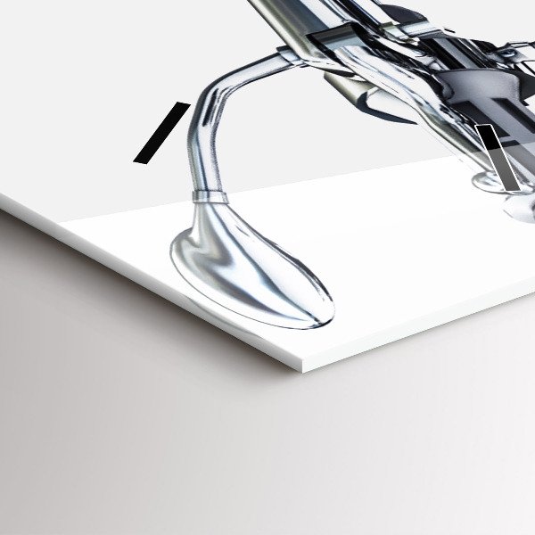 Vertikálne hodiny Čierna motorka