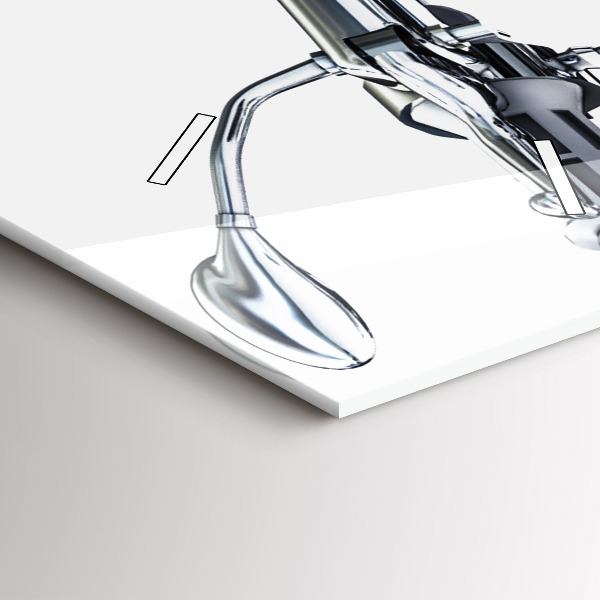 Vertikálne hodiny Čierna motorka