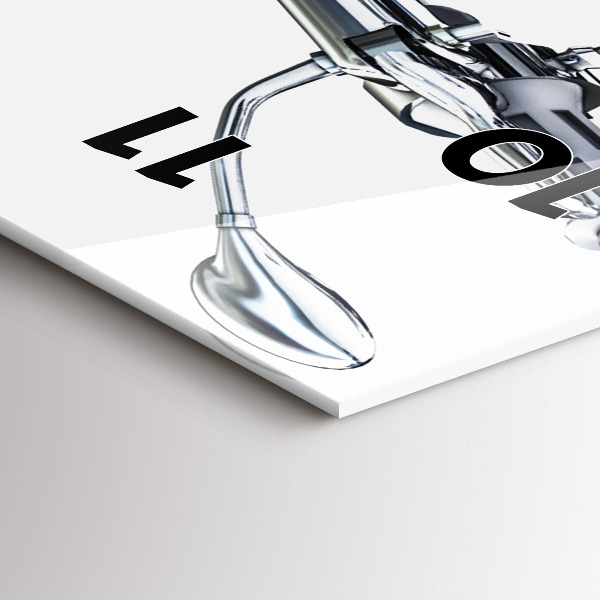 Vertikálne hodiny Čierna motorka