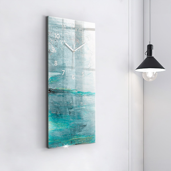 Vertikálne hodiny Olejová textúra abstrakcia