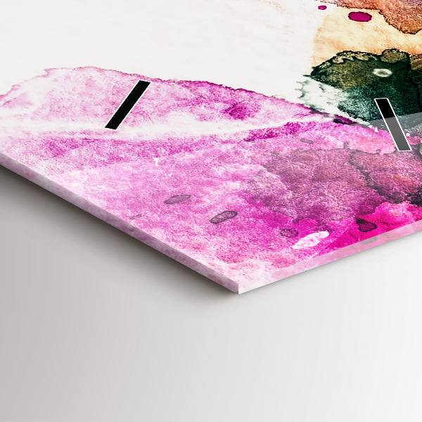 Vertikálne hodiny Abstraktná ženská tvár