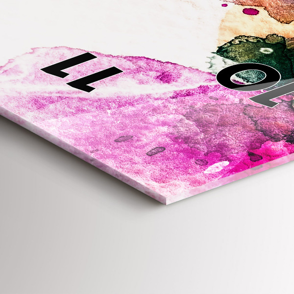 Vertikálne hodiny Abstraktná ženská tvár