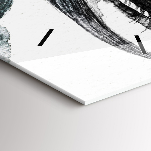 Vertikálne hodiny Portrét ženy s červenými perami