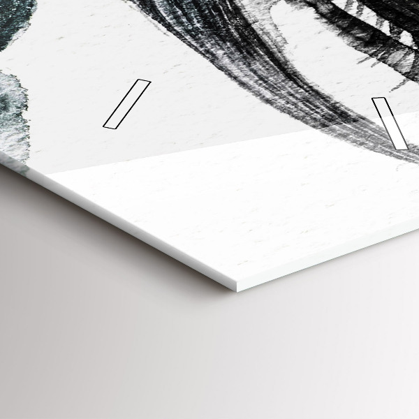 Vertikálne hodiny Portrét ženy s červenými perami