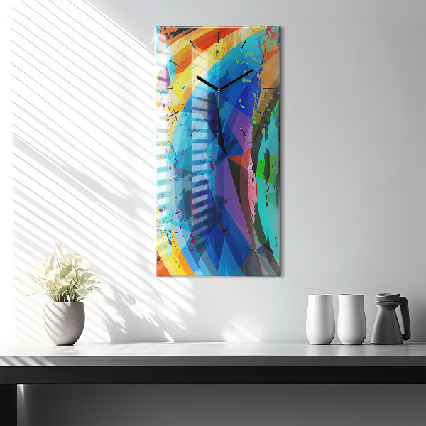 Vertikálne hodiny abstraktné pozadie