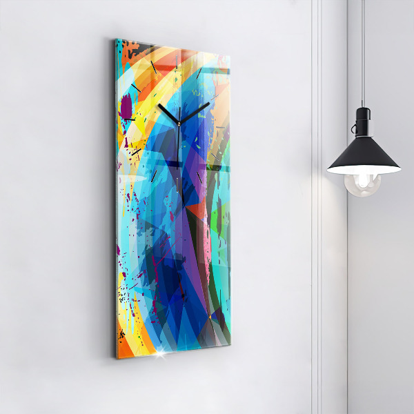 Vertikálne hodiny abstraktné pozadie