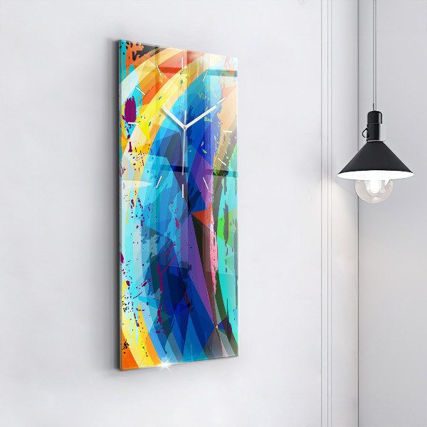 Vertikálne hodiny abstraktné pozadie