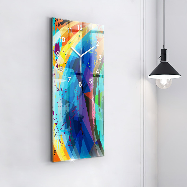 Vertikálne hodiny abstraktné pozadie