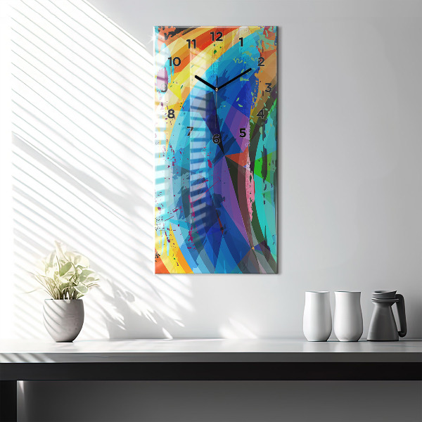 Vertikálne hodiny abstraktné pozadie