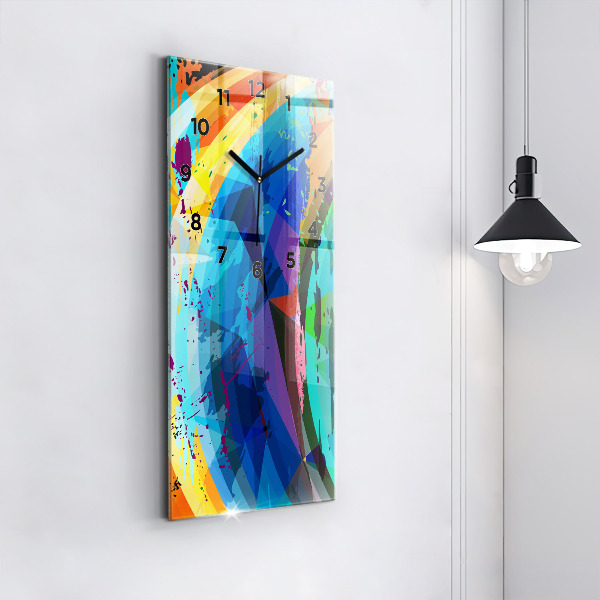 Vertikálne hodiny abstraktné pozadie