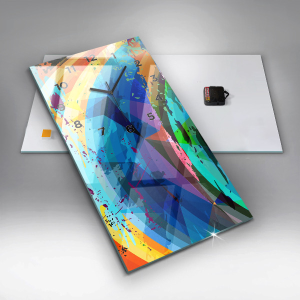 Vertikálne hodiny abstraktné pozadie