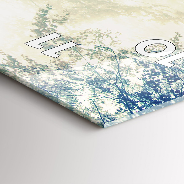 Vertikálne hodiny Jesenná cesta lesná hmla