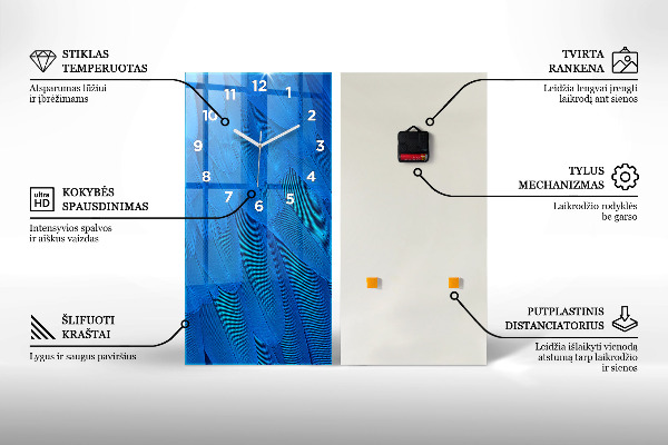 Vertikálne hodiny Geometrické trojuholníky