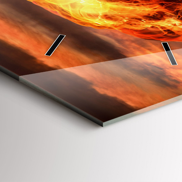 Vertikálne hodiny Výbuch atómovej bomby