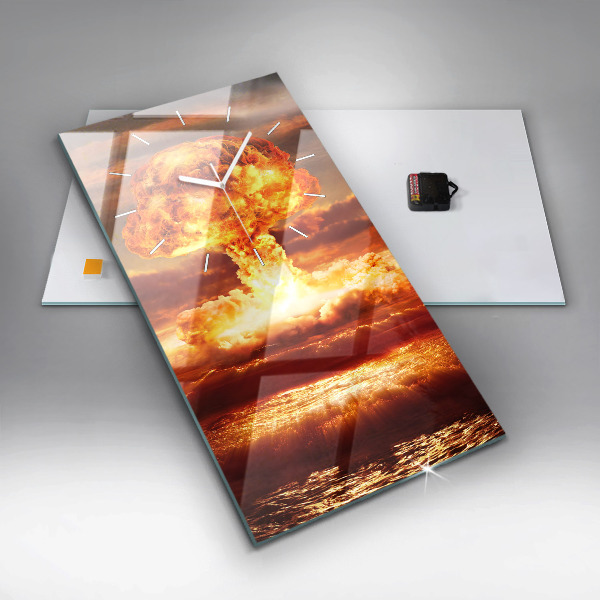 Vertikálne hodiny Výbuch atómovej bomby