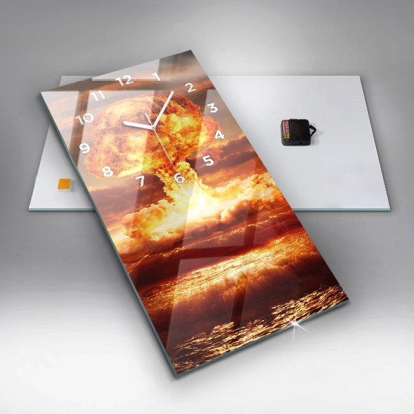 Vertikálne hodiny Výbuch atómovej bomby