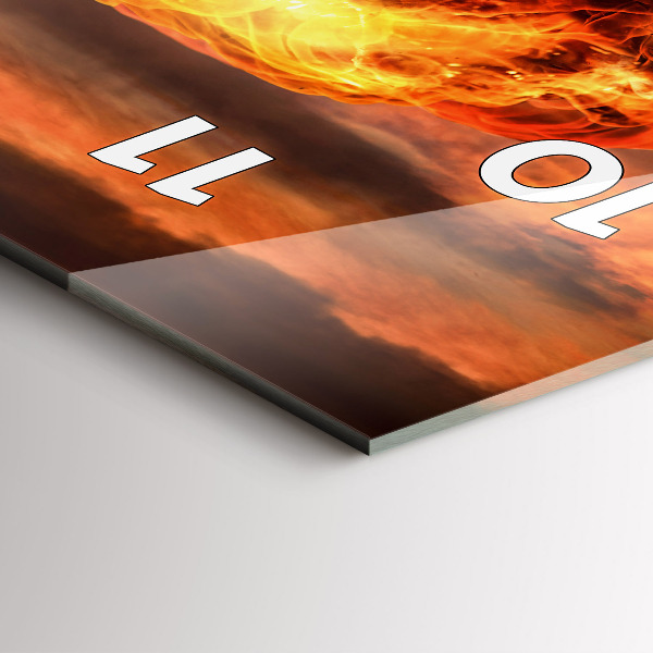 Vertikálne hodiny Výbuch atómovej bomby