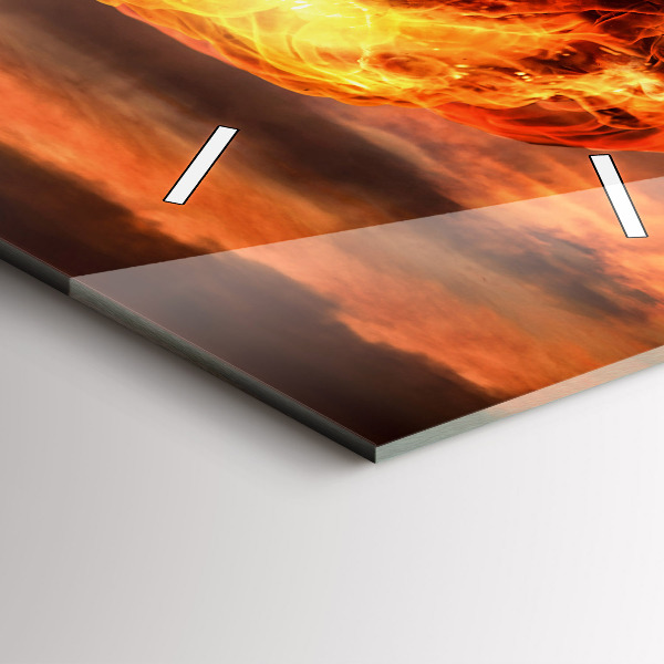 Vertikálne hodiny Výbuch atómovej bomby