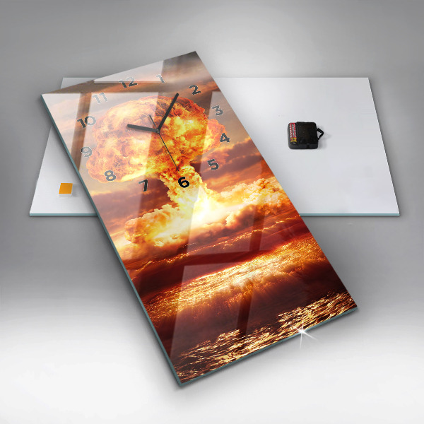 Vertikálne hodiny Výbuch atómovej bomby