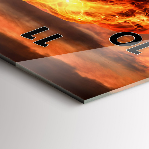 Vertikálne hodiny Výbuch atómovej bomby