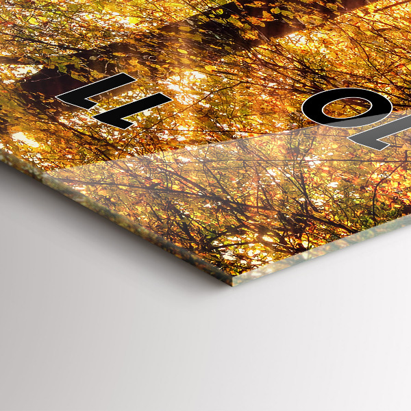 Vertikálne hodiny Jesenná lesná scenéria