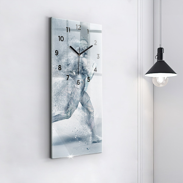 Vertikálne hodiny Bežiaci muž