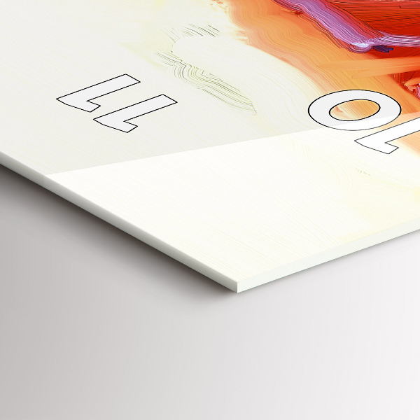 Vertikálne hodiny Farebné maky