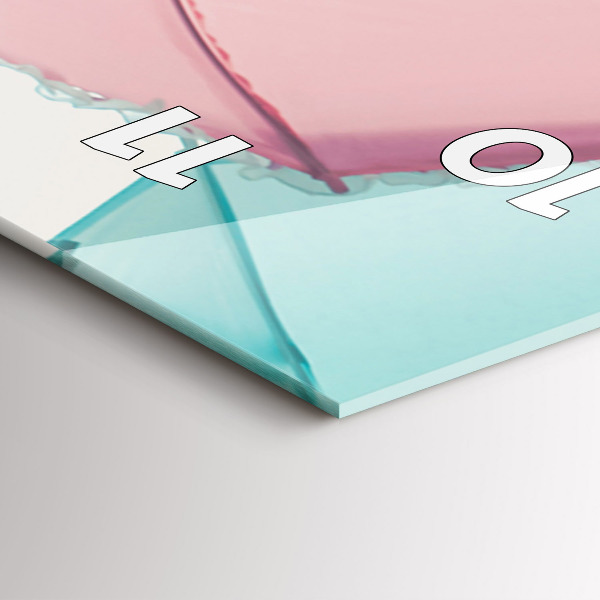 Vertikálne hodiny Pastelové dáždniky