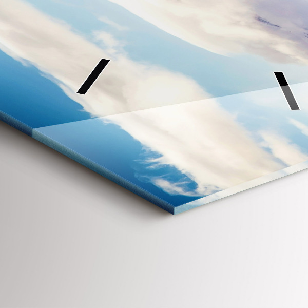 Vertikálne hodiny Pohľad na jazero