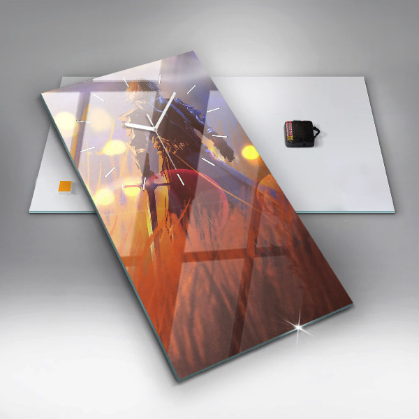 Vertikálne hodiny Rytier s mečom