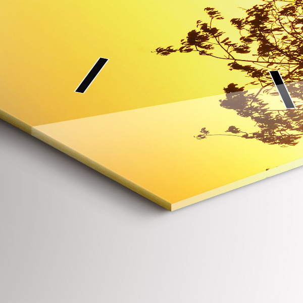 Vertikálne hodiny Hmla pri východe slnka