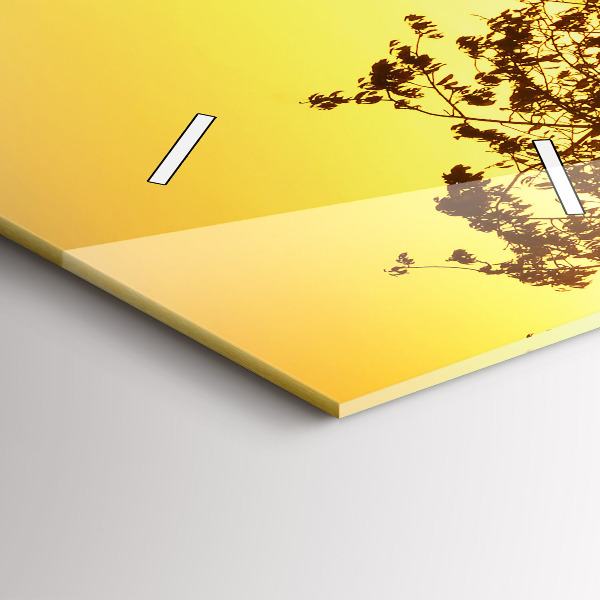 Vertikálne hodiny Hmla pri východe slnka