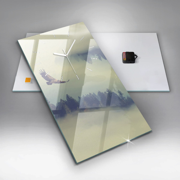 Vertikálne hodiny Zahmlený orlí les