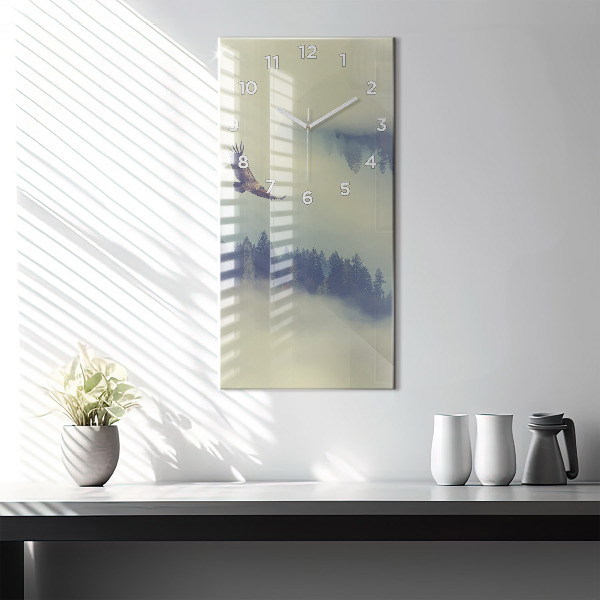 Vertikálne hodiny Zahmlený orlí les