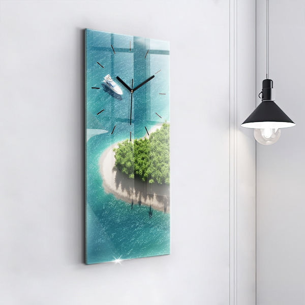 Vertikálne hodiny Ostrov srdca