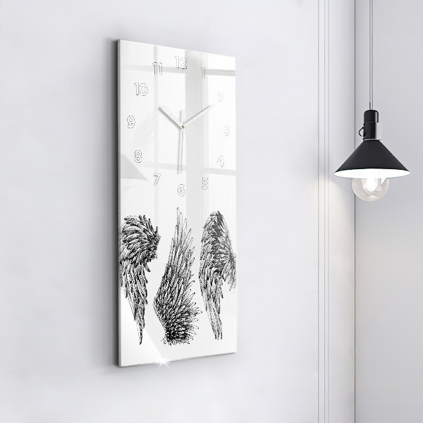 Vertikálne hodiny Anjelské krídla