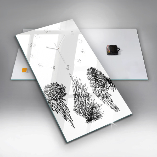 Vertikálne hodiny Anjelské krídla