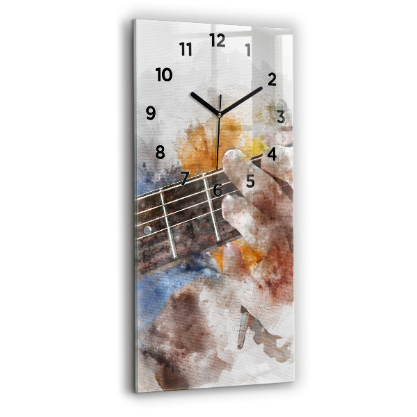Vertikálne hodiny Gitarová grafika