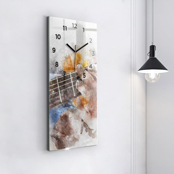 Vertikálne hodiny Gitarová grafika