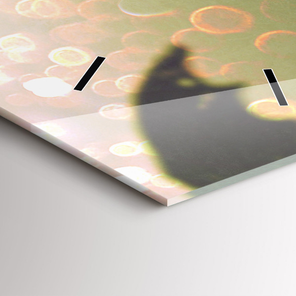 Vertikálne hodiny Ľudia s dáždnikmi