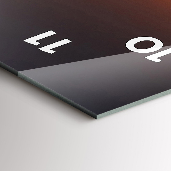 Vertikálne hodiny Bežec a západ slnka