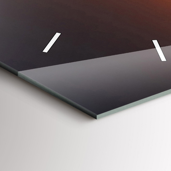 Vertikálne hodiny Bežec a západ slnka