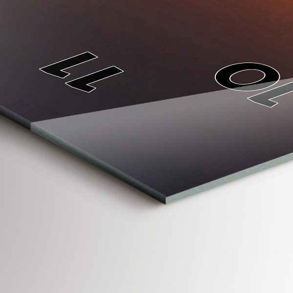 Vertikálne hodiny Bežec a západ slnka