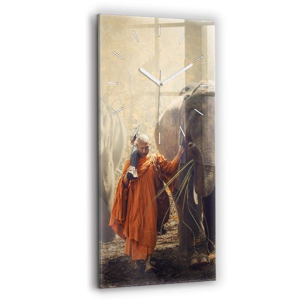 Vertikálne hodiny Mních vedúci slony