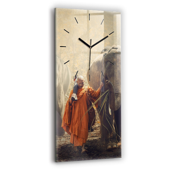 Vertikálne hodiny Mních vedúci slony