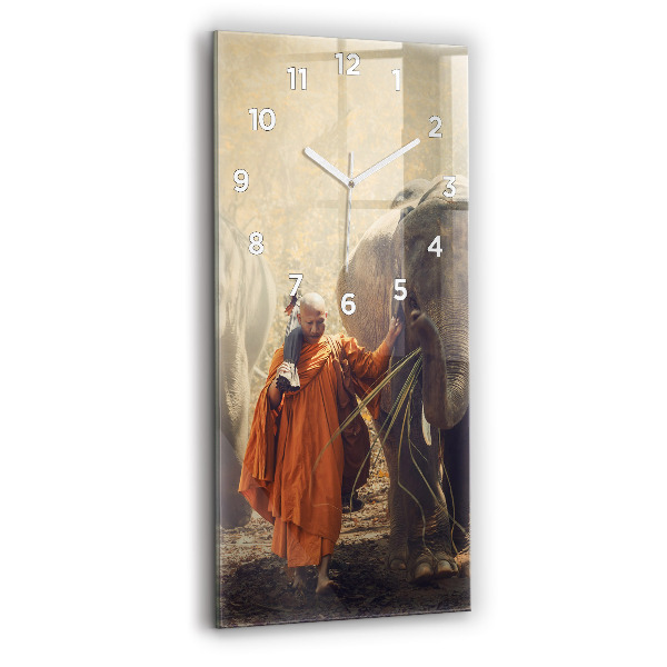 Vertikálne hodiny Mních vedúci slony