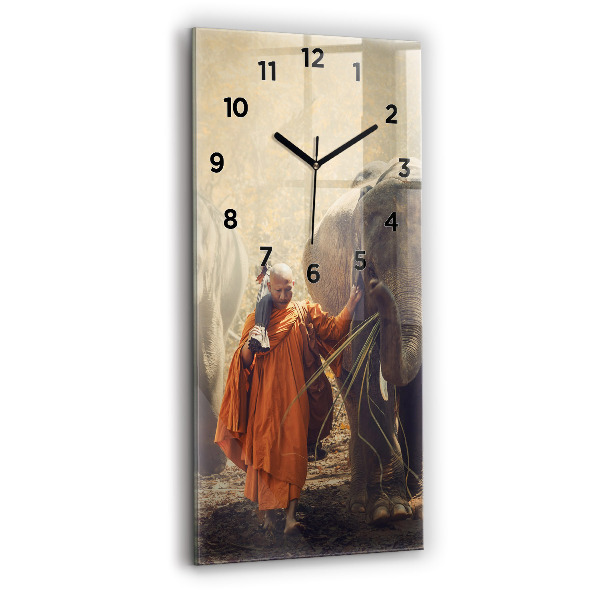 Vertikálne hodiny Mních vedúci slony