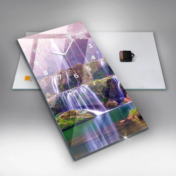 Vertikálne hodiny Vodopád Jiulong v Číne