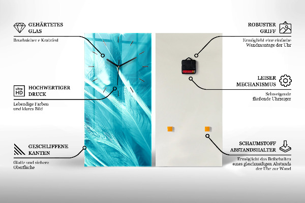 Vertikálne hodiny Grafická hlava slona