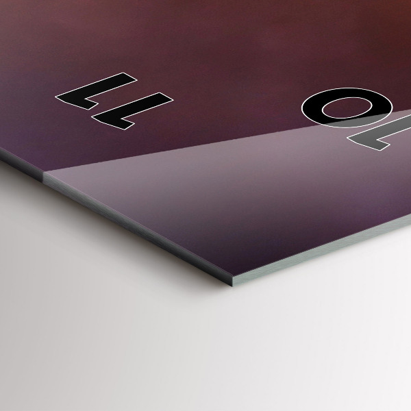 Vertikálne hodiny Loď a západ slnka